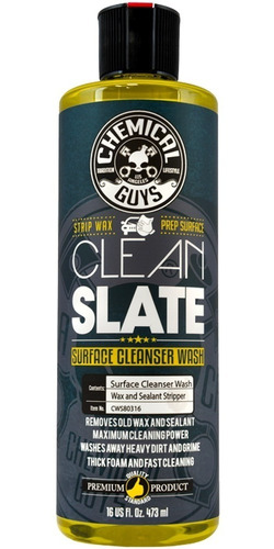 Chemical Guys Clean Slate Shampoo Alcalino Preparación 473ml